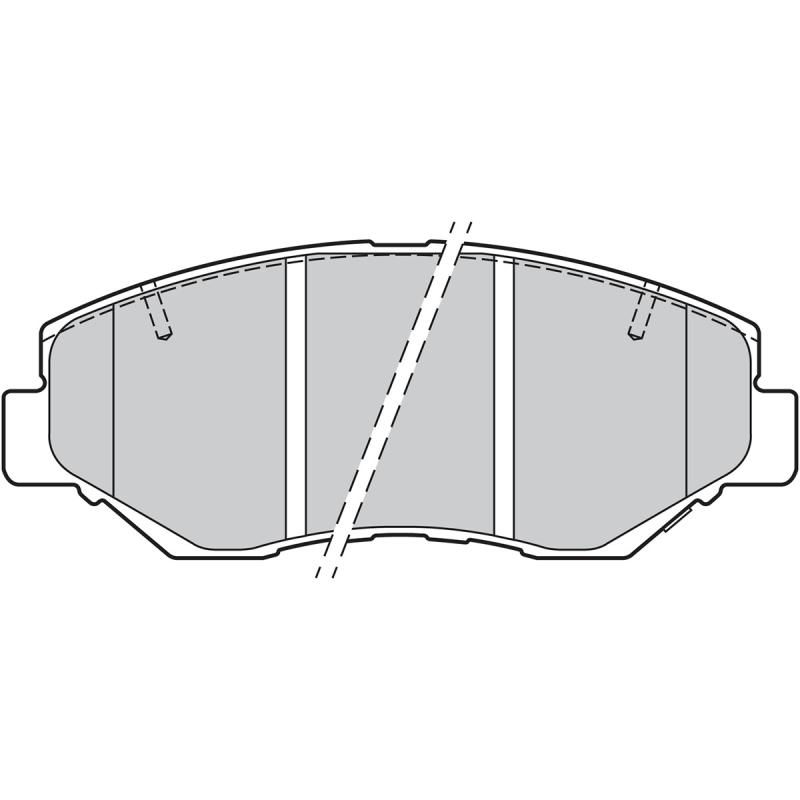 Jeu de 4 plaquettes de frein avant VALEO 301757 - Visuel 1