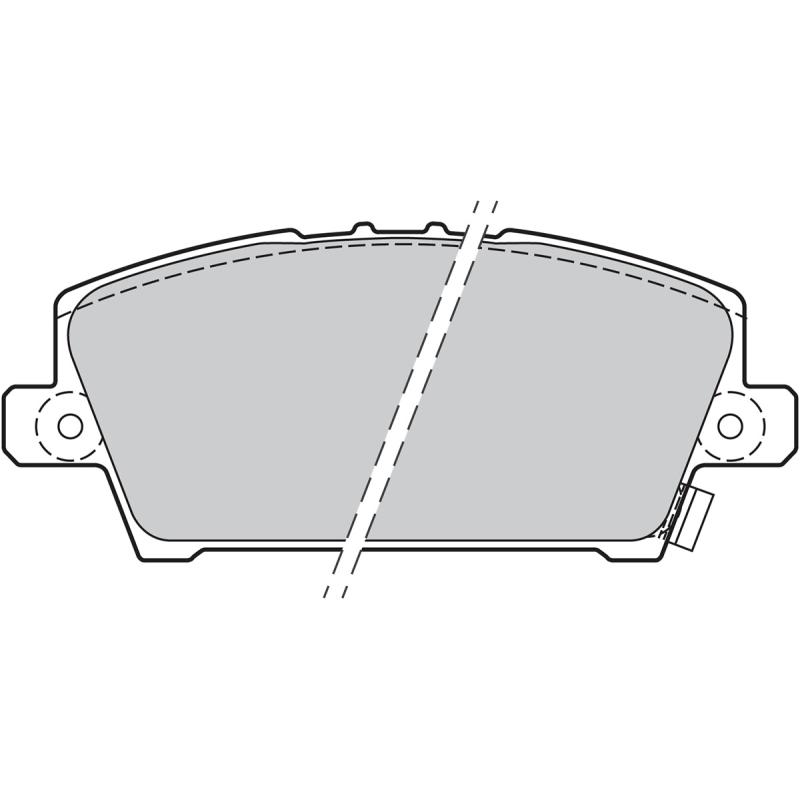 Jeu de 4 plaquettes de frein avant VALEO 301803 - Visuel 1