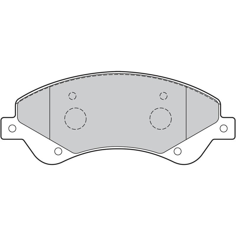 Jeu de 4 plaquettes de frein avant VALEO 301818 - Visuel 1