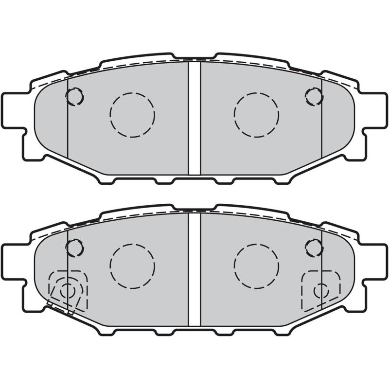 Jeu de 4 plaquettes de frein arrière VALEO 301929 - Visuel 1