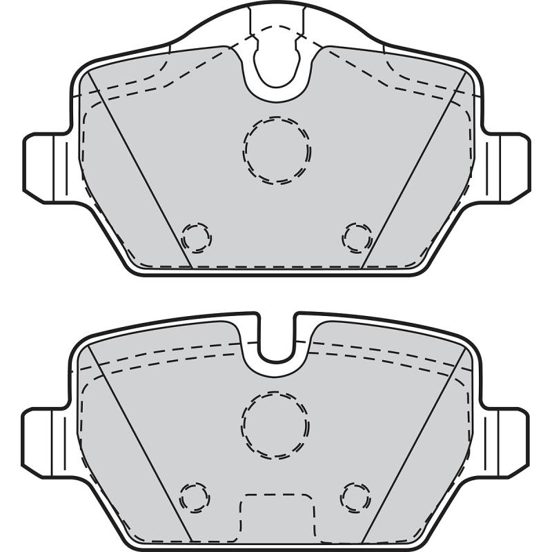Jeu de 4 plaquettes de frein arrière VALEO 302051 - Visuel 1