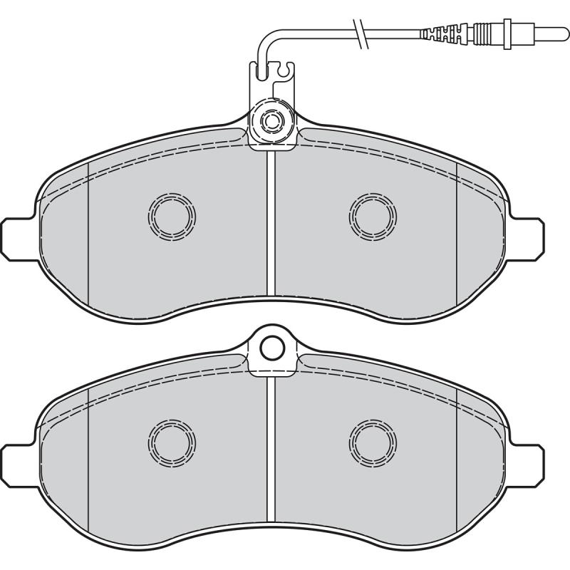 Jeu de 4 plaquettes de frein avant VALEO 302078 - Visuel 1