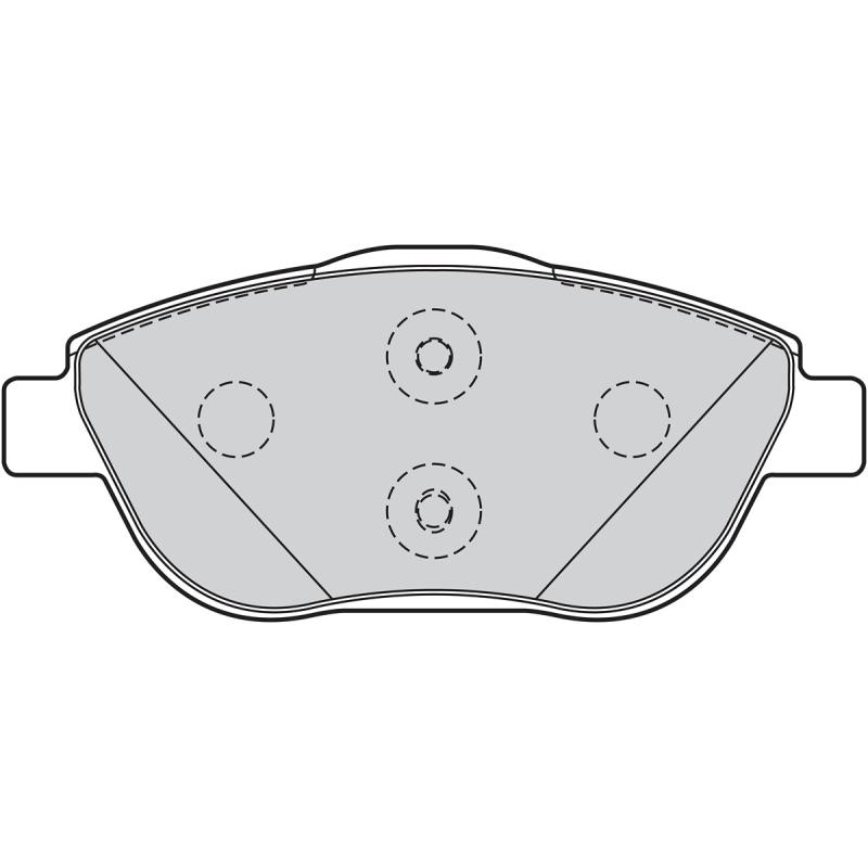 Jeu de 4 plaquettes de frein avant VALEO 302148 - Visuel 1