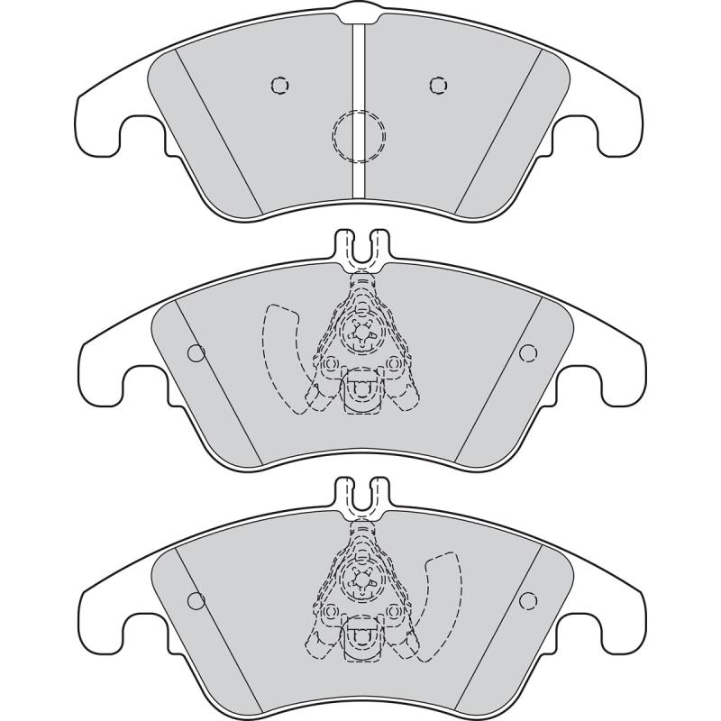 Jeu de 4 plaquettes de frein avant VALEO 302160 - Visuel 1