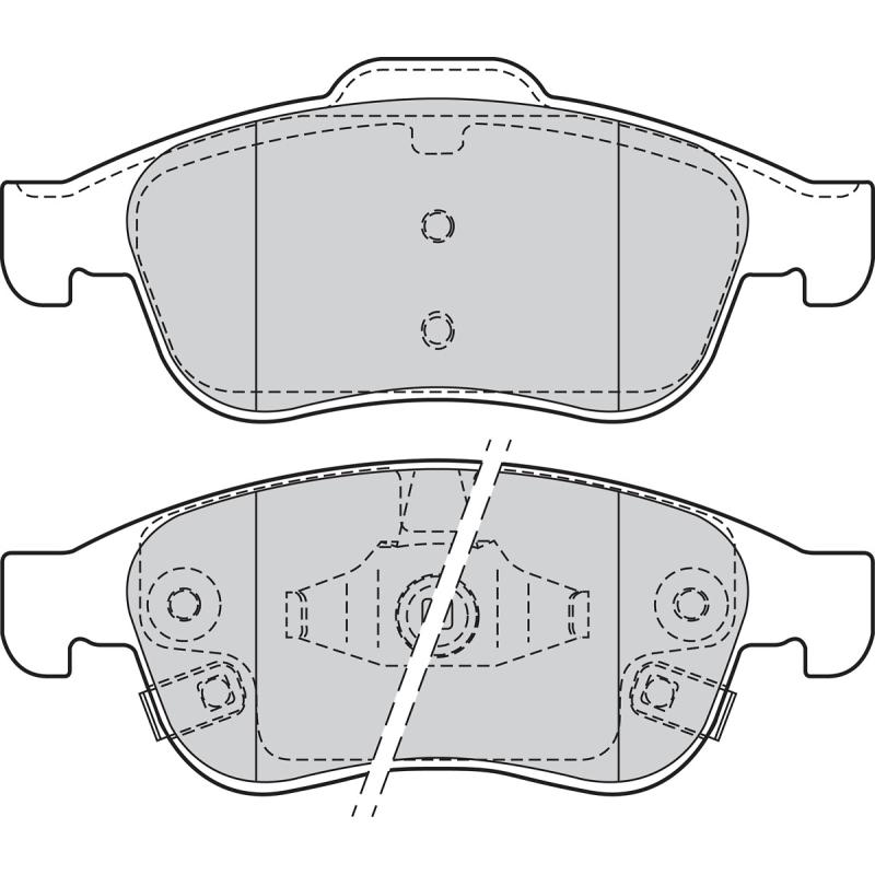 Jeu de 4 plaquettes de frein avant VALEO 302207 - Visuel 1