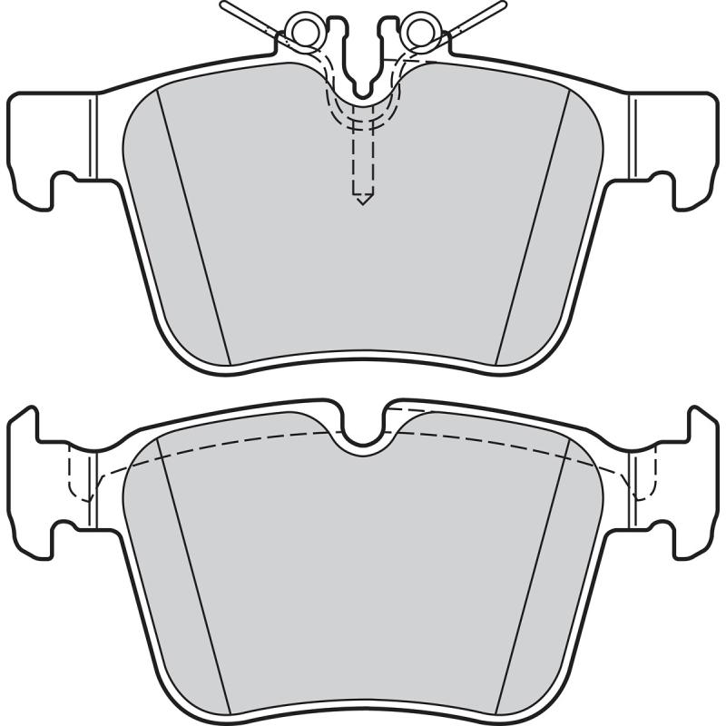 Jeu de 4 plaquettes de frein arrière VALEO 302209 - Visuel 1