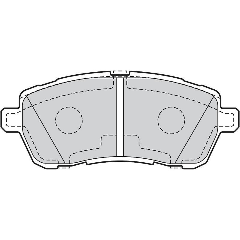 Jeu de 4 plaquettes de frein avant VALEO 302220 - Visuel 1
