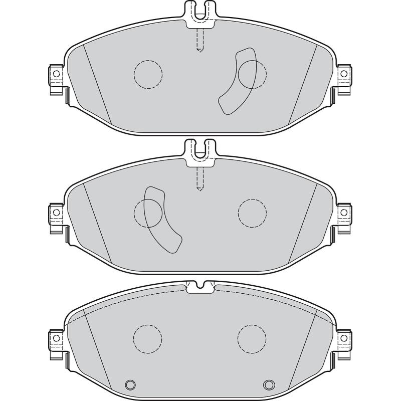 Jeu de 4 plaquettes de frein avant VALEO 302305 - Visuel 1