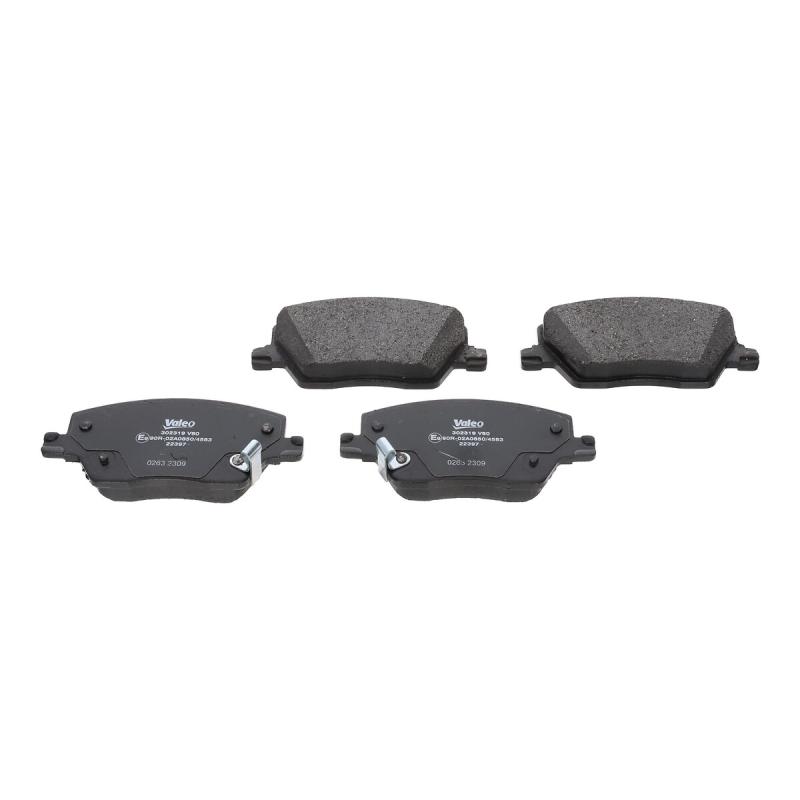 Jeu de 4 plaquettes de frein avant VALEO 302319 - Visuel 1