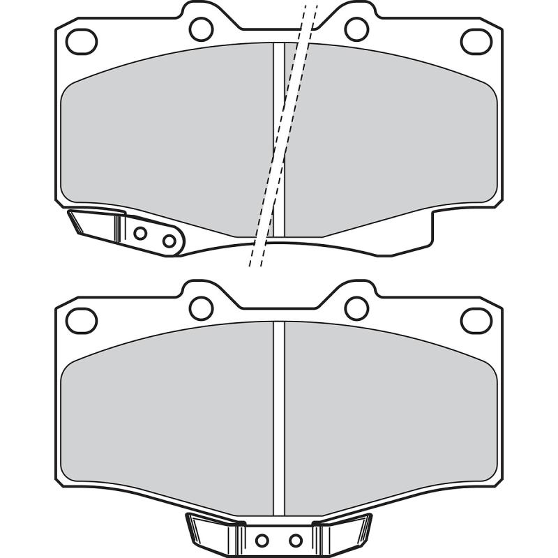 Jeu de 4 plaquettes de frein avant VALEO 302331 - Visuel 1
