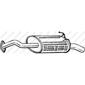 Silencieux arrière BOSAL 163-063 pour HONDA CR-V 2.4 i-VTEC - 166cv