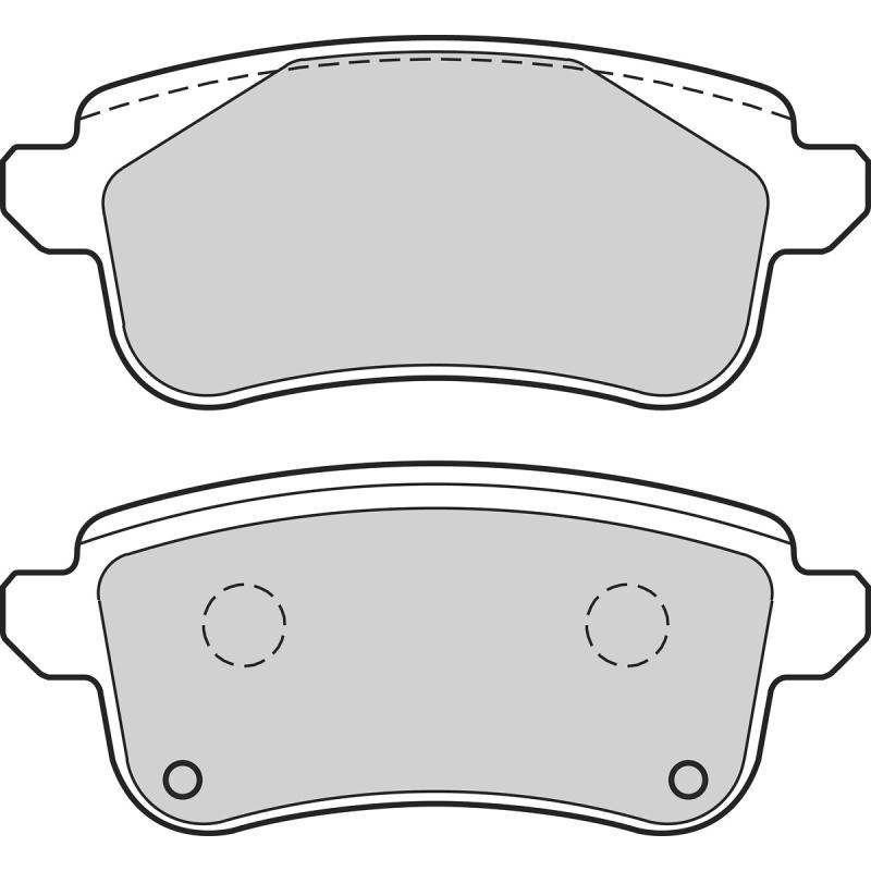 Jeu de 4 plaquettes de frein arrière VALEO 302573 - Visuel 1