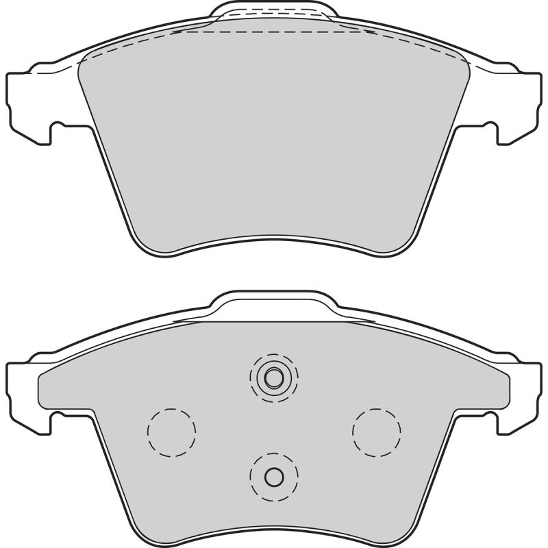 Jeu de 4 plaquettes de frein avant VALEO 302628 - Visuel 1