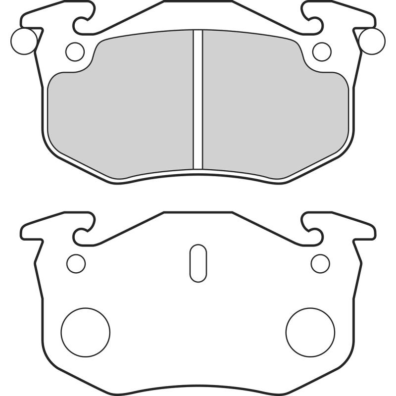 Jeu de 4 plaquettes de frein arrière VALEO 302642 - Visuel 1