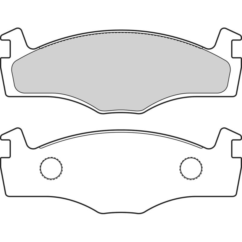 Jeu de 4 plaquettes de frein avant VALEO 302656 - Visuel 1