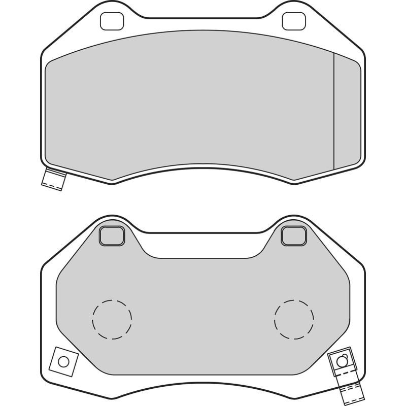 Jeu de 4 plaquettes de frein avant VALEO 302659 - Visuel 1