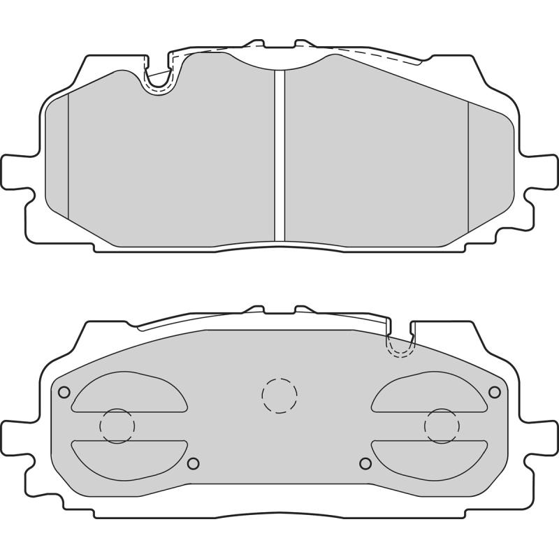 Jeu de 4 plaquettes de frein avant VALEO 302670 - Visuel 1