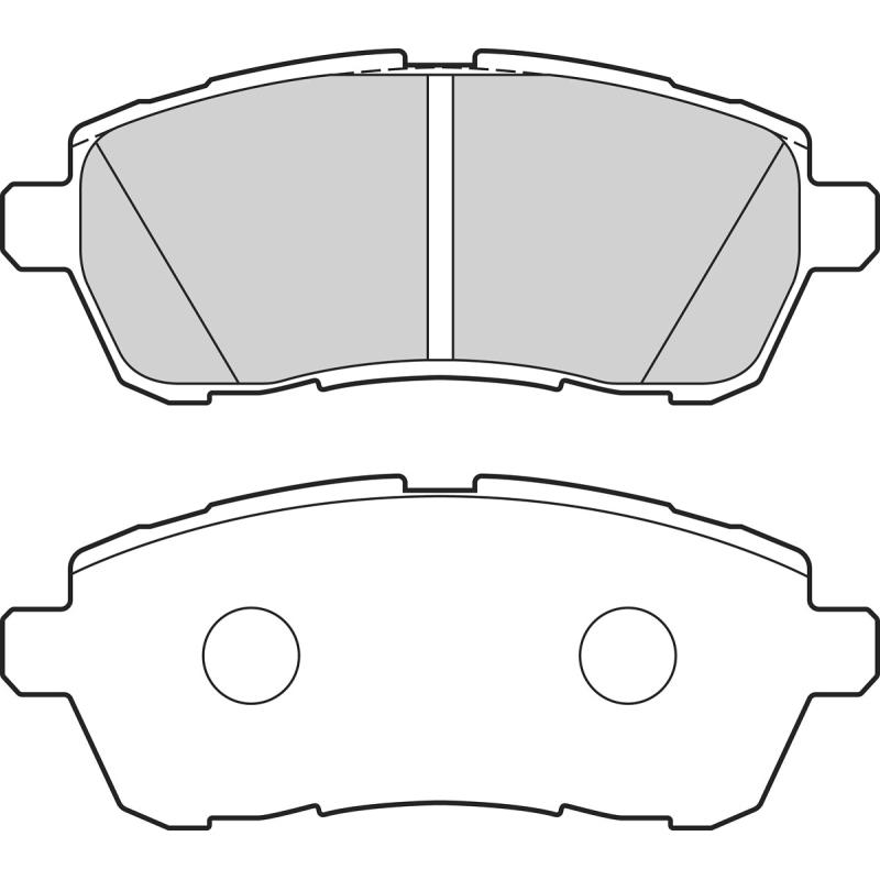 Jeu de 4 plaquettes de frein avant VALEO 302682 - Visuel 1