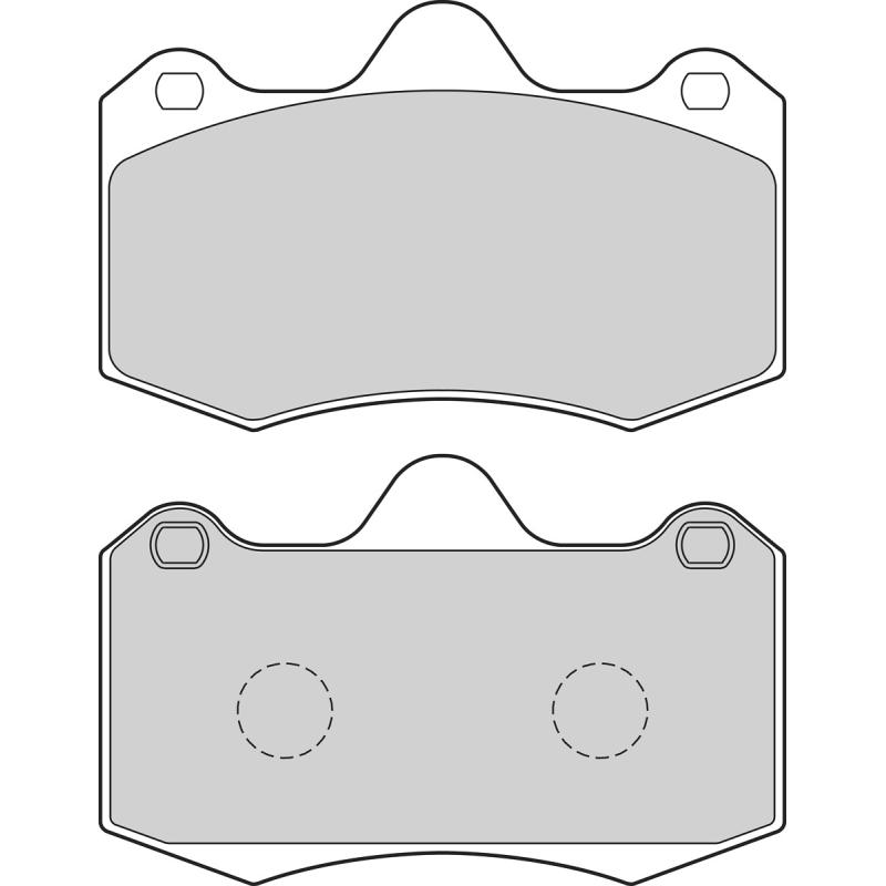 Jeu de 4 plaquettes de frein avant VALEO 302683 - Visuel 1