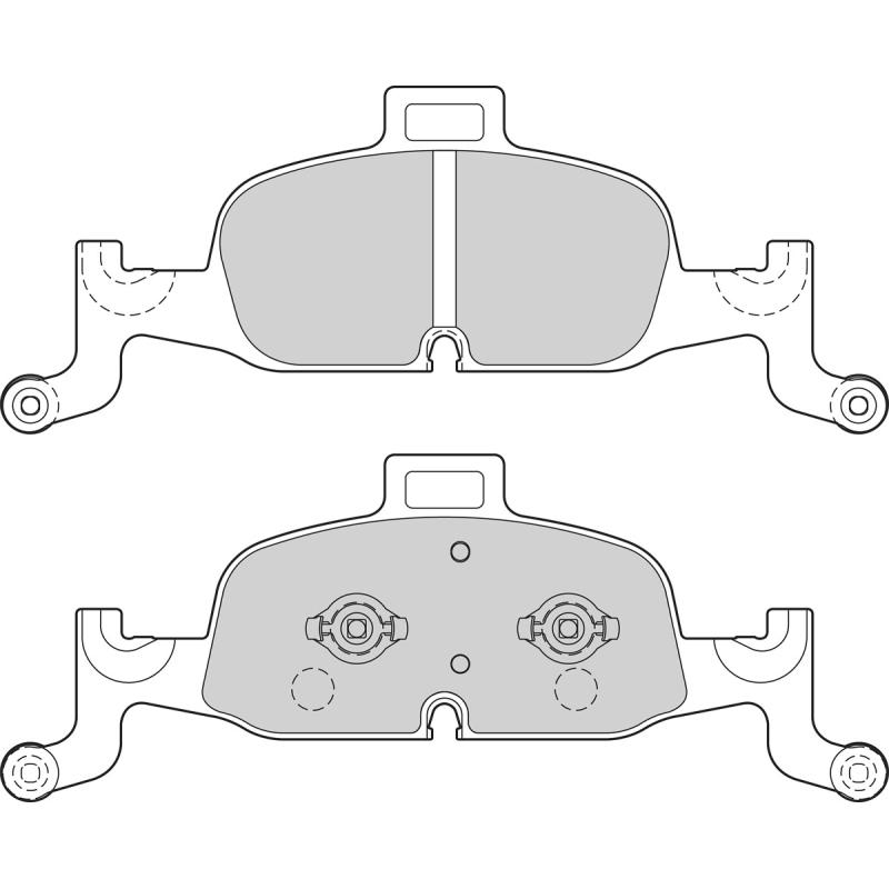 Jeu de 4 plaquettes de frein avant VALEO 302685 - Visuel 1