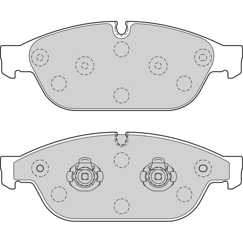 Jeu de 4 plaquettes de frein avant VALEO 302720 - Visuel 1