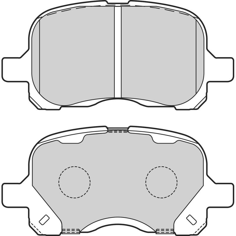 Jeu de 4 plaquettes de frein avant VALEO 302749 - Visuel 1