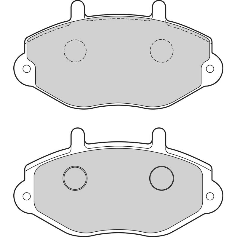 Jeu de 4 plaquettes de frein avant VALEO 302756 - Visuel 1