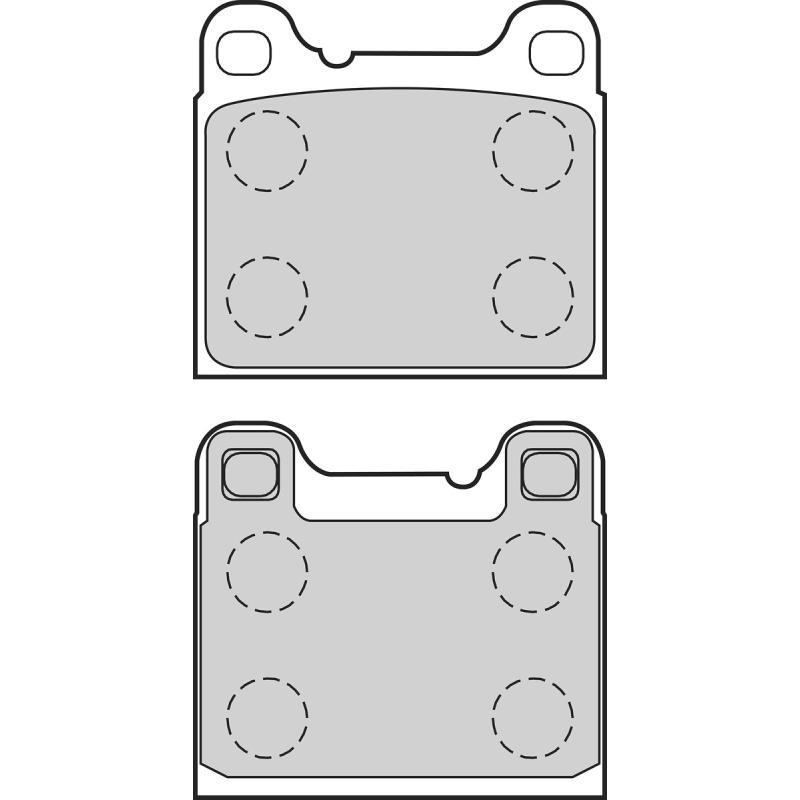 Jeu de 4 plaquettes de frein arrière VALEO 302770 - Visuel 1