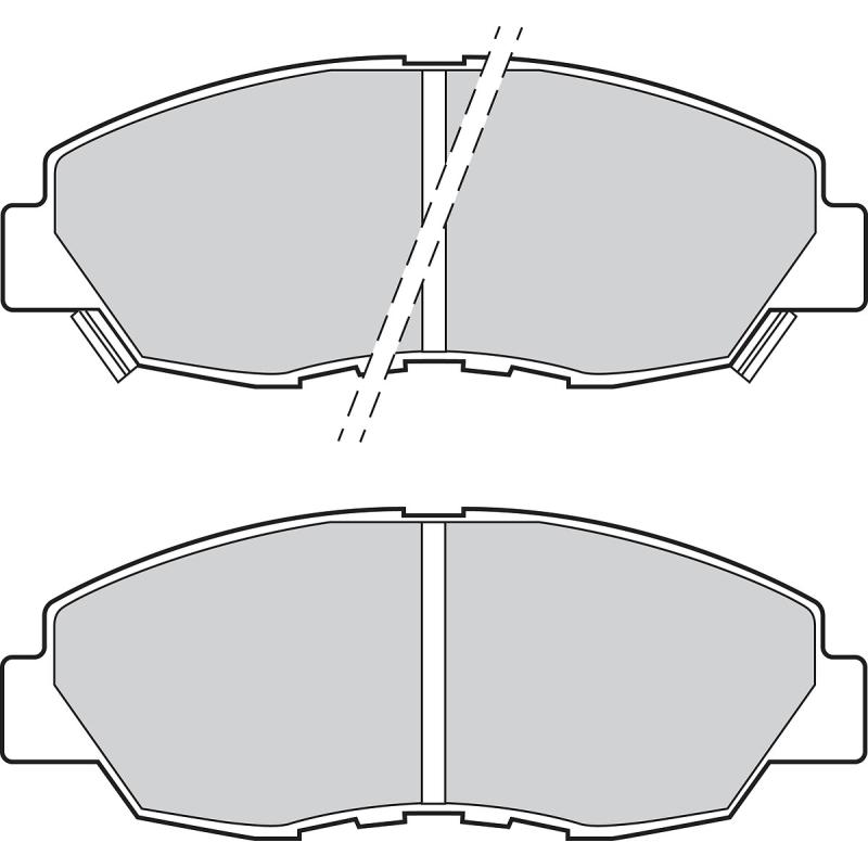 Jeu de 4 plaquettes de frein avant VALEO 302843 - Visuel 1