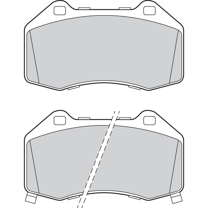 Jeu de 4 plaquettes de frein avant VALEO 302882 - Visuel 1