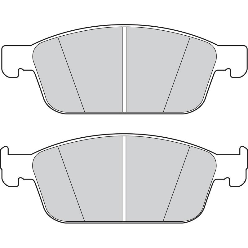 Jeu de 4 plaquettes de frein avant VALEO 302886 - Visuel 1