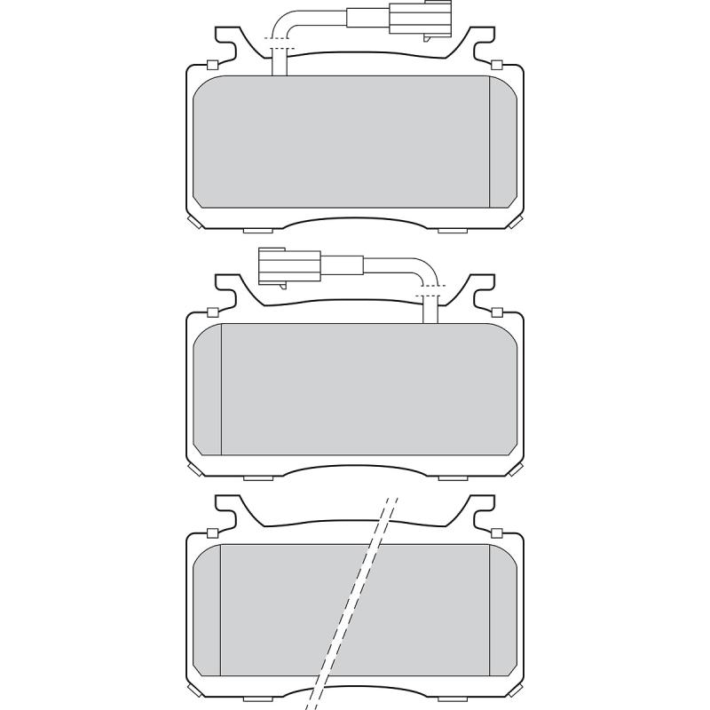 Jeu de 4 plaquettes de frein avant VALEO 302891 - Visuel 1