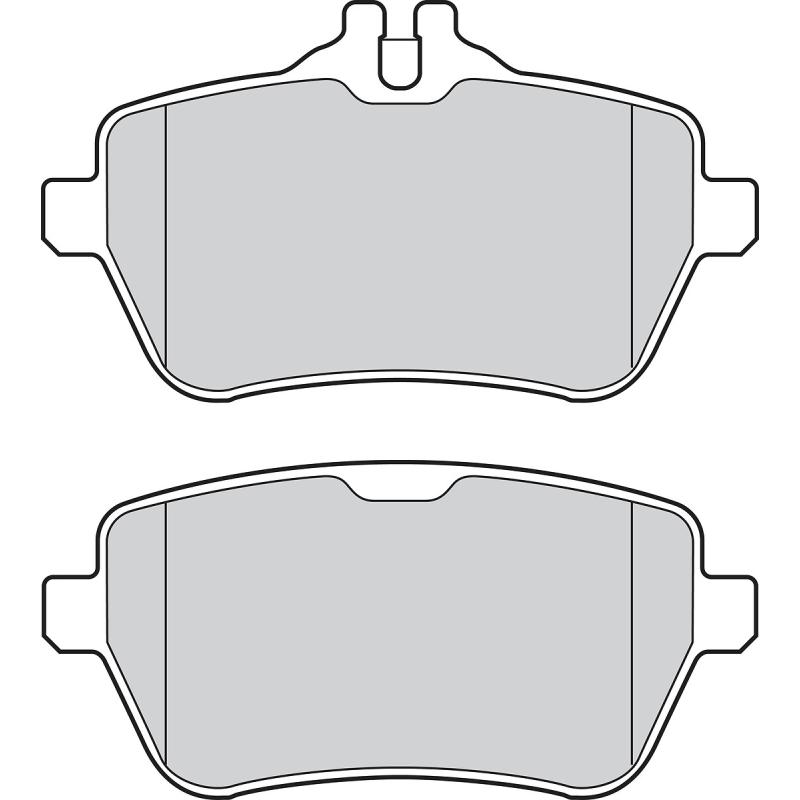 Jeu de 4 plaquettes de frein arrière VALEO 302908 - Visuel 1