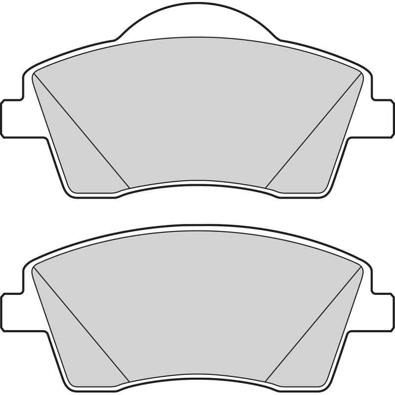 Jeu de 4 plaquettes de frein avant VALEO 302934 - Visuel 1