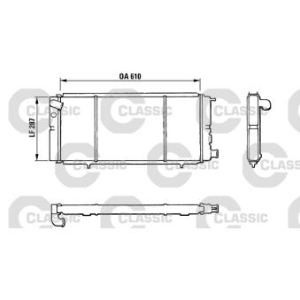 Radiateur, refroidissement du moteur VALEO OEM 1300H7