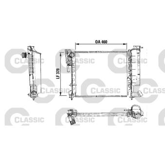 Radiateur, refroidissement du moteur VALEO OEM 1301TV