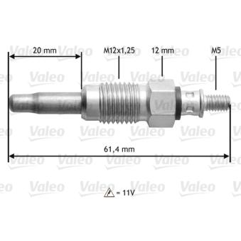 Bougie de préchauffage VALEO OEM 59627Z