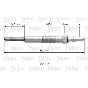 Bougie de préchauffage VALEO OEM 7700100635