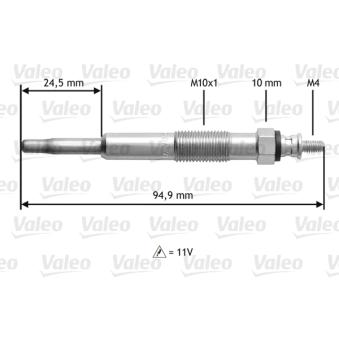 Bougie de préchauffage VALEO OEM XS4U6M090AB
