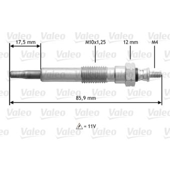 Bougie de préchauffage VALEO OEM 1214316 Bougie de préchauffage VALEO OEM 1214316