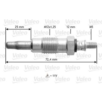Bougie de préchauffage VALEO OEM 1056857