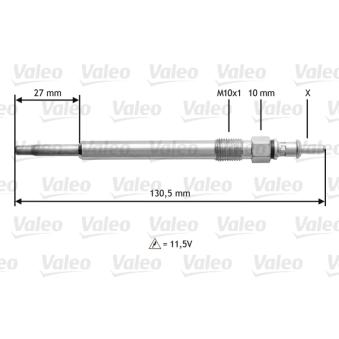 Bougie de préchauffage VALEO OEM 0011594201