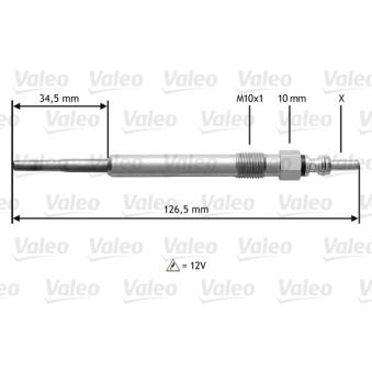 Bougie de préchauffage VALEO OEM 59963319