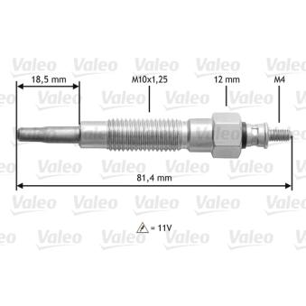 Bougie de préchauffage VALEO OEM MR577131
