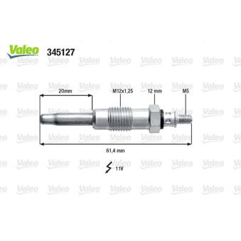 Bougie de préchauffage VALEO OEM 7700867617