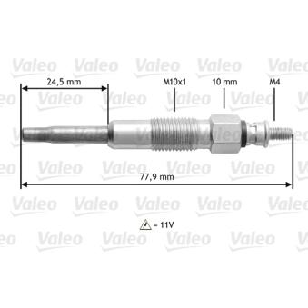 Bougie de préchauffage VALEO OEM 596072