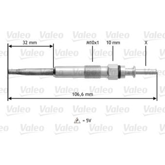 Bougie de préchauffage VALEO OEM 7786869