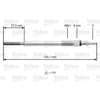 Bougie de préchauffage VALEO OEM Y404186041
