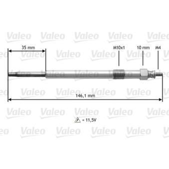 Bougie de préchauffage VALEO OEM 4612191
