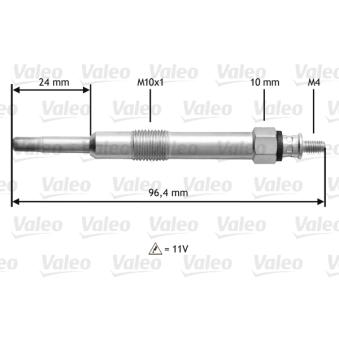 Bougie de préchauffage VALEO OEM 60816139